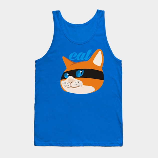 funny cat Tank Top by Udin